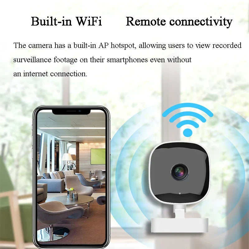Wireless WiFi Smart HD Wide-Angle Home Camera Indoor Mini Surveillance Two-Way Audio Motion Detection Cloud Storage Camera 2026