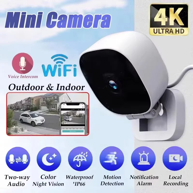 Wireless WiFi Smart HD Wide-Angle Home Camera Indoor Mini Surveillance Two-Way Audio Motion Detection Cloud Storage Camera 2026