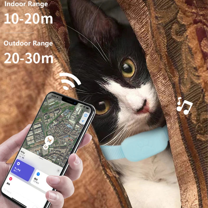 Waterproof Pet GPS Tracker Collar Real Time Tracking For Cats And Dogs