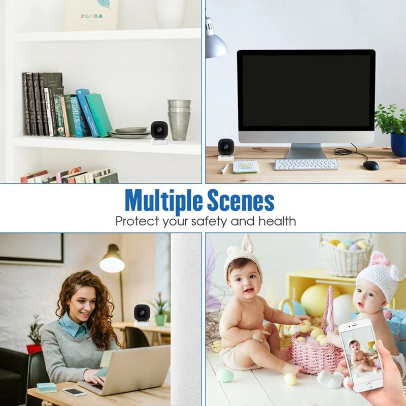 Wireless WiFi Smart HD Wide-Angle Home Camera Indoor Mini Surveillance Two-Way Audio Motion Detection Cloud Storage Camera 2026