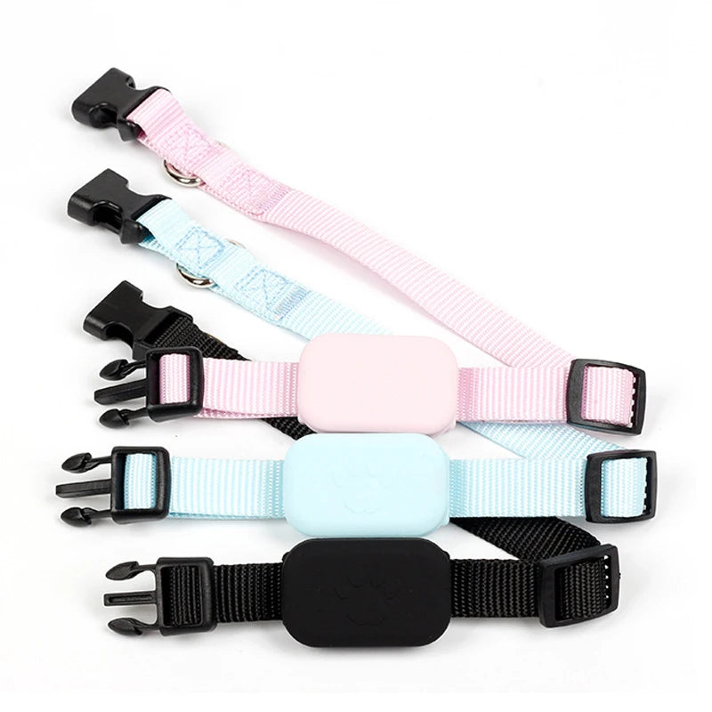 Waterproof Pet GPS Tracker Collar Real Time Tracking For Cats And Dogs